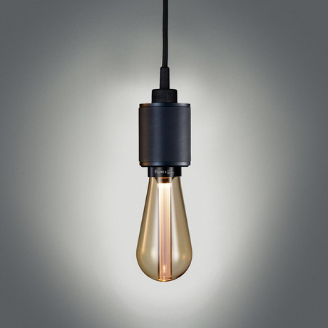 HEAVY METAL Lighting Fixture + Dimmable BUSTER BULB // Smoked Bronze (Gold Bulb)