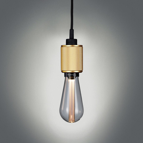 HEAVY METAL Lighting Fixture + Dimmable BUSTER BULB // Brass (Gold Bulb)