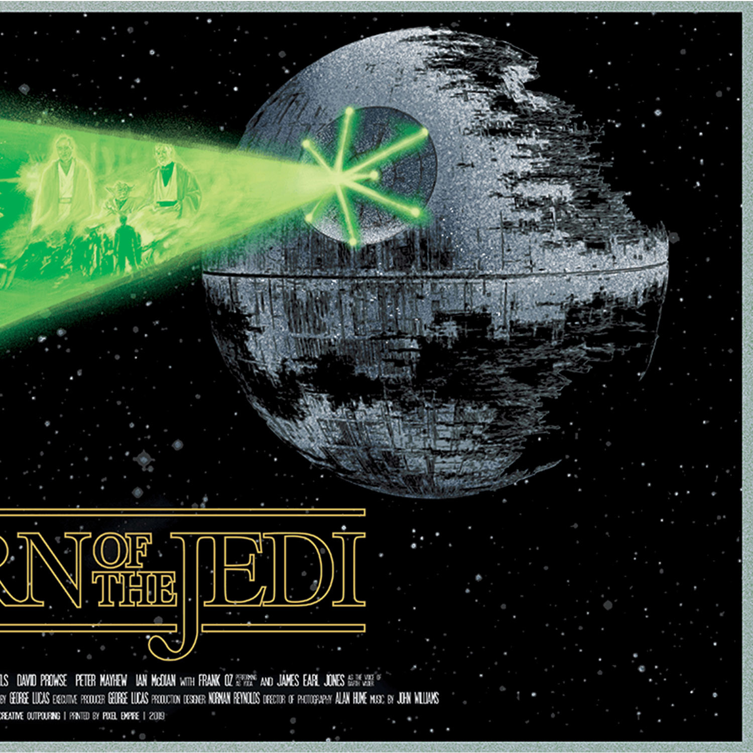 Star Wars Alternative Movie Poster // Return of the Jedi (9"H x 24"W