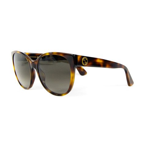Women's Cat Eye Sunglasses // Havana + Brown