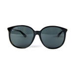 Men's Round Sunglasses // Blue + Black