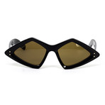 Women's Diamond Sunglasses // Brown