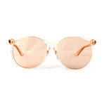 Men's Round Sunglasses // Light Pink