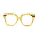 Women's Cat Eye Sunglasses // Pink + Gold