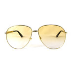 Unisex Aviator Sunglasses // Light Brown