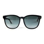 Women's Oval Sunglasses // Gray + Black