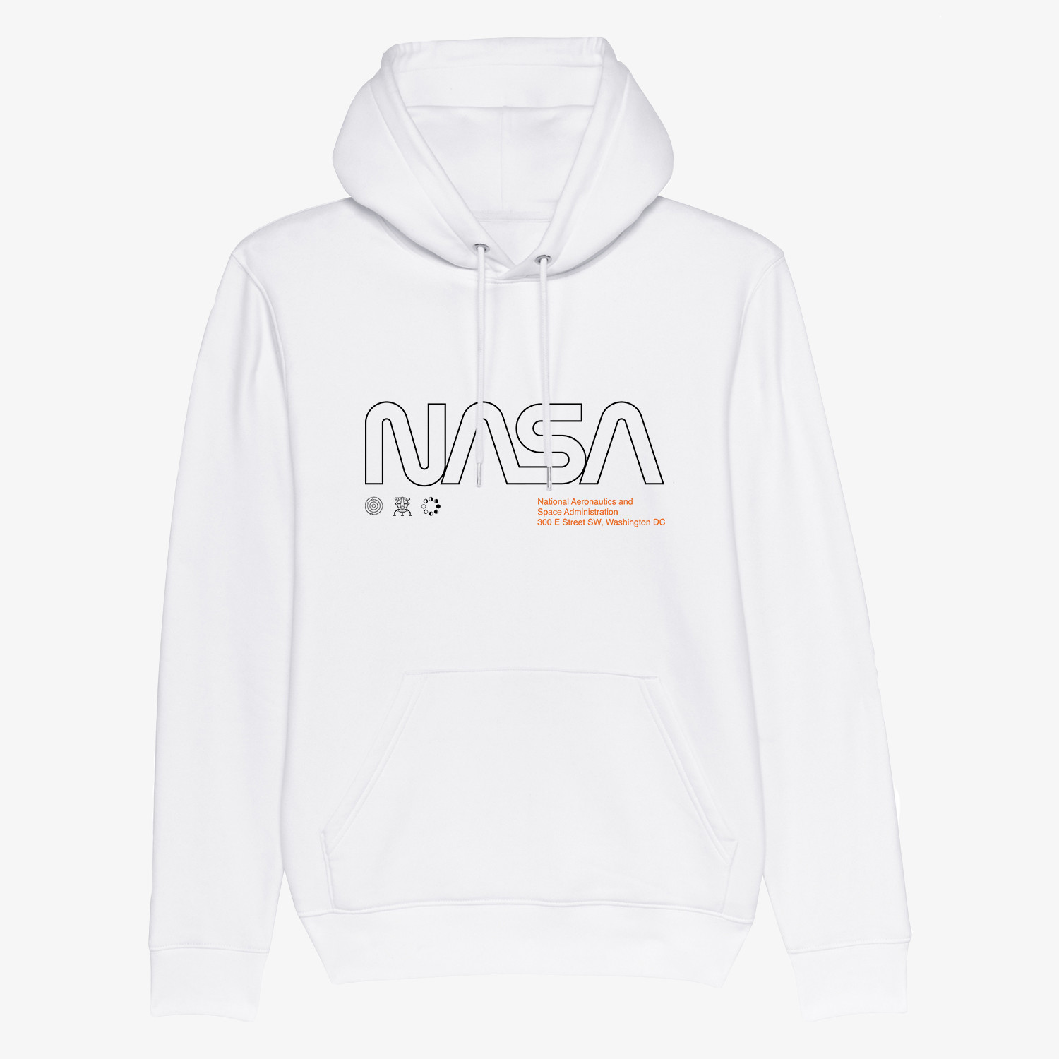 Minimalist Nasa Sweatshirt // White (Small) - Koloris - Touch of Modern