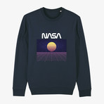 Nasa Sunset Sweatshirt // Navy (Small)