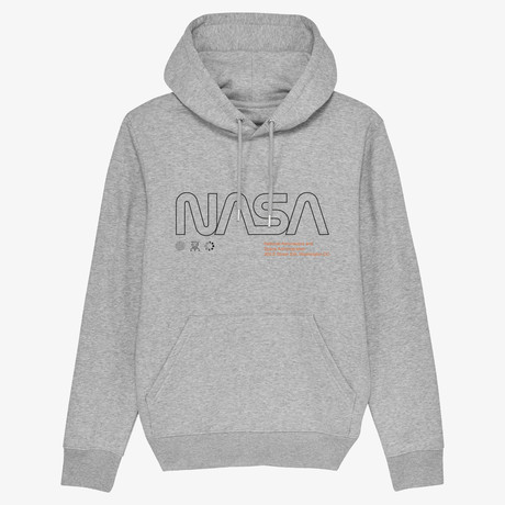 Minimalist Nasa Sweatshirt // Gray (Small)