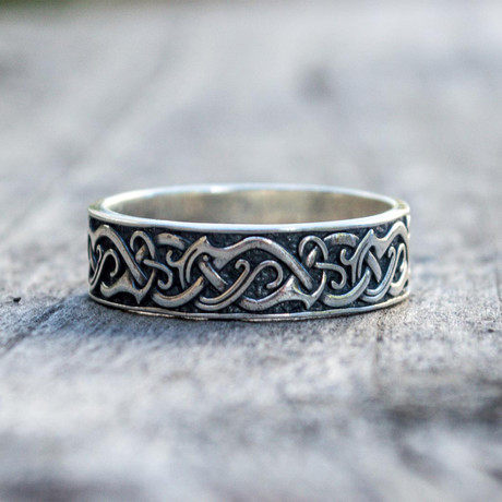 Celtic Ornament Ring // Silver (7)