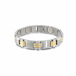 Stainless Steel Two-Tone Bracelet // Gold Plated (XS)