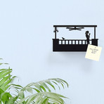 Balcony Key Shelf // Hers (Straight Balcony)