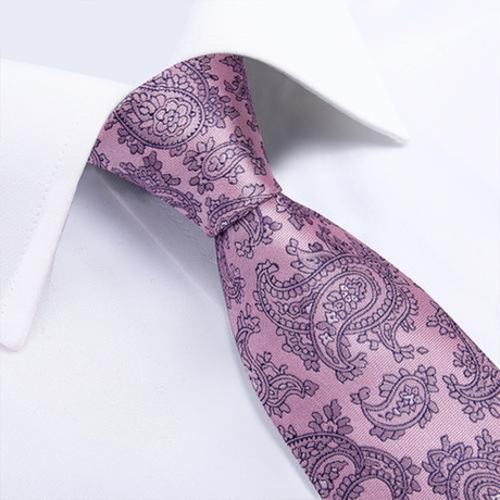 Santino Silk Tie // Pink