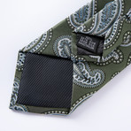 Tauro Silk Tie // Olive