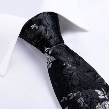 Faron Silk Tie // Black