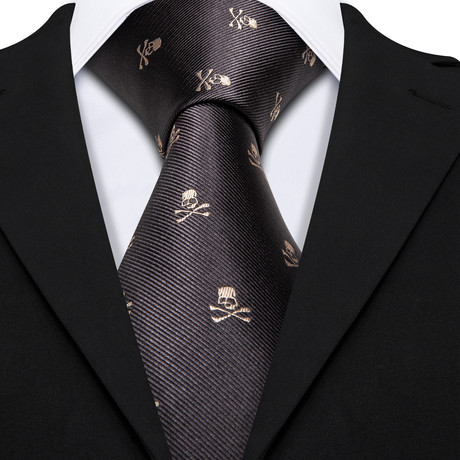 Fargo Handmade Silk Tie // Black