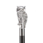 Silver Owl Umbrella // Gray
