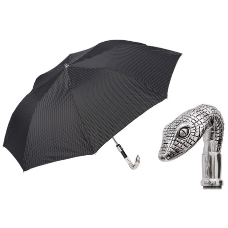 Silver Snake Folding Umbrella