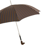 Striped Umbrella + Dog Handle