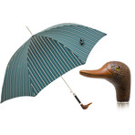 Striped Umbrella + Duck Handle