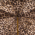 Leopard Double Cloth Umbrella // Olive Green