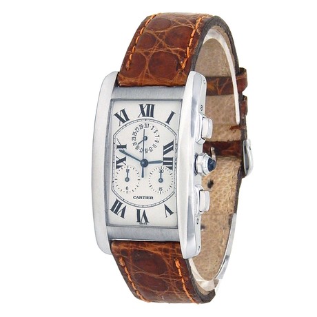 Cartier Ladies Tank Americaine Chronograph Quartz // W2603356 // Pre-Owned