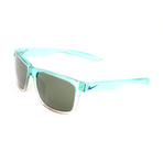 Men's Sunglasses // Aurora Green Fade + Green