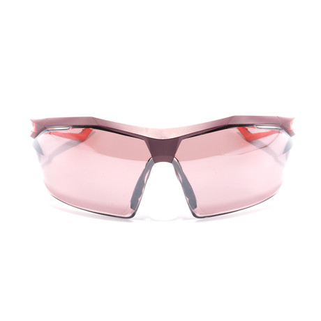 Men's Vaporwing Sunglasses // Matte Red + Speed