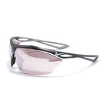 Men's Vaporwing Sunglasses // Matte Black + White
