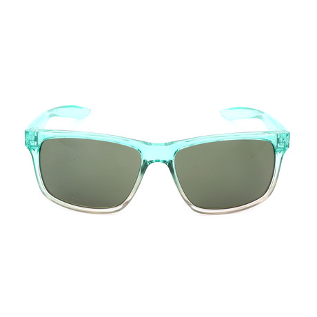 Men's Sunglasses // Aurora Green Fade + Green