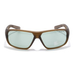 Unisex Sunglasses // Matte Crystal + Military Brown + Green