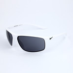 Men's Sunglasses // Matte White + Black + Dark Gray