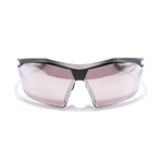 Men's Vaporwing Sunglasses // Matte Black + White