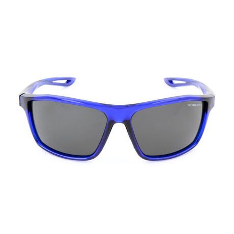 Men's Sunglasses // Deep Royal Blue + White + Dark Gray