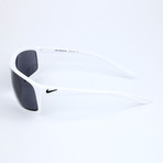 Men's Sunglasses // Matte White + Black + Dark Gray