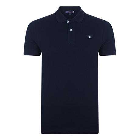 Trabzon Short Sleeve Polo Shirt // Navy (S)