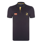 Germany Flag Embroidered Polo Shirt // Black (S)