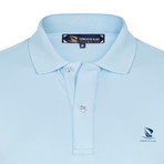 Kutahya Short Sleeve Polo Shirt // Blue + Navy (M)
