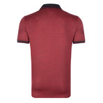 Ankara Short Sleeve Polo Shirt // Bordeaux (2XL)
