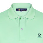 Konya Short Sleeve Polo Shirt // Mint + Navy (XS)