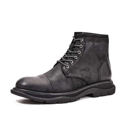 Curved Sole Boots // Black (Euro: 38)