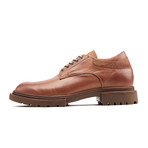 Textured Class Leather Lace Ups // Apricot (Euro: 40)