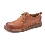 Folded Leather Lace Ups // Apricot (Euro: 39)