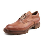 Textured Class Leather Lace Ups // Apricot (Euro: 40)