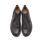 Folded Leather Boots // Black (Euro: 38)