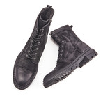 Toothed Lace-Up Boots // Black (Euro: 44)