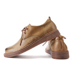 Folded Leather Lace Ups // Camel (Euro: 43)