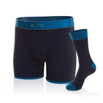 The Dream Boxer Brief + Sock Set // Blue // Pack of 2 (Small/Medium)