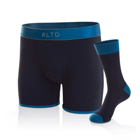 The Dream Boxer Brief + Sock Set // Blue (Small/Medium)