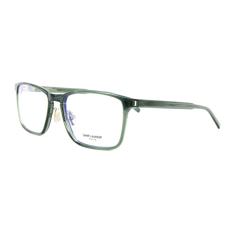 Saint Laurent // Men's 187 Slim Optical Frames // Green